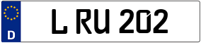 Trailer License Plate